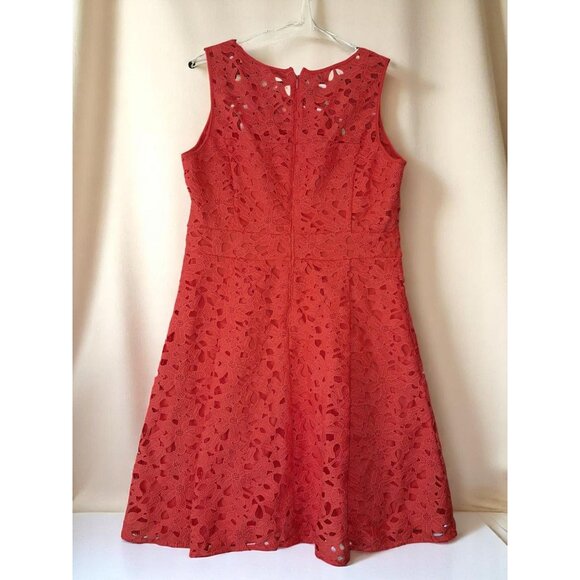 Jessica Simpson Crochet Eyelet Floral Fit & Flare Dress - Picture 3 of 14